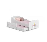 Kobi Lit enfant ANNA LICORNE 160x80 Gigogne avec Matelas