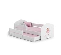Kobi Lit Enfant FALA Bar+SZU 160x80 Fée avec gigogne avec Matelas