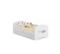 Lit enfant LUK BAR+SZU 140x70 AVION tiroir de rangement avec matelas