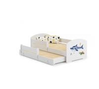 Kobi Lit enfant LUK REQUIN 160x80 Gigogne avec Matelas