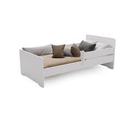 KOBI Lit Enfant MAX Blanc 160x80 avec Barrière