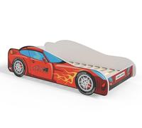 KOBI Lit Enfant Voiture 4x4 160x80 Motif Super Héros pour Chambre Enfant Garçon