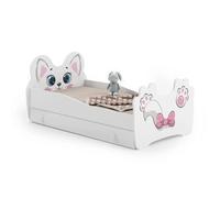 kobi Lit simple enfant CAT 140x70cm avec matelas