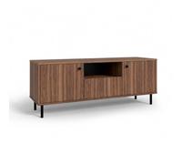 KOBI Meuble TV Venus 137 cm - Couleur Noyer