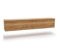 KOBI | RTV Cabinet Nicole | Suspendu | Debout | sans poignée | Commode Moderne (chêne Craft, 30x160x32)