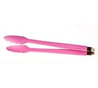 Kochblume Pince gourmet | Silicone Premium | Résistant à la chaleur | Passe au lave-vaisselle | 33,5 cm | Couleur : rose