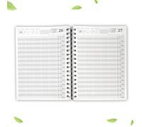 KOCHDIALOG Carnet de Rendez-Vous 2025, Format A5, Salon de Coiffure, Cabinet, 1 à 5 Employés, 30 Minutes de Temps, Planificateur de Cabinet et Coiffure, A5530-25