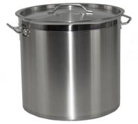 Kochtopf aus Edelstahl mit Randverstärkung und Deckel Ø36 cm Höhe 36 cm 36,6 Liter