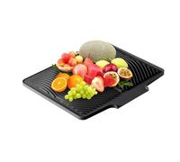 Kochu Tapis d'égouttement en silicone - 40 x 33 cm - Résistant à la chaleur - Antidérapant - Avec trous de drainage intégrés - Pour évier, réfrigérateur, tiroir