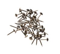 KOCKSHION 100pcs Clous Tapissier Ronds en Laiton pour Meubles, Style Antique, Tête Large, sans Ébarbures, Faciles à Enfoncer pour Décoration de Canapé et Lit