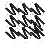 KOCKSHION 10pcs Bandeaux de Rechange pour Casque de Chantier Noirs en Coton Bandeau de Transpiration Ajustable et Visière Embossée, Lavables, pour Soudure