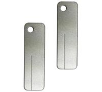 KOCKSHION 2 Pièces Pierre à Aiguiser Diamant, Meule Domestique Mini, Argenté, pour Ciseaux et Couteaux D’extérieur, Design Compact Facile à Transporter