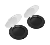 KOCKSHION 2 Pièces Tampons Encreurs pour Empreintes Digitales Noir en Pvc, Séchage Rapide et Compact, pour Documents et Registres Financiers en Usage Notarial