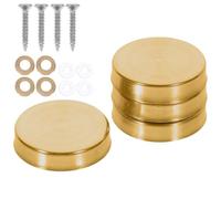 KOCKSHION 20 Pièces Capuchons Décoratifs en Acier Inoxydable 304 pour Clous de Fixation de Verre, Résistants la Corrosion, Faciles à Installer, Adaptés la Fixation Murale Intérieure