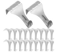 KOCKSHION 25 Pièces Crochet Suspendre en Alliage de Zinc Argenté pour Rail, Support Robuste et Polyvalent pour Accrocher Photos et Peintures Bureaux et Galeries