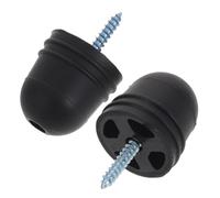 KOCKSHION 4 Pièces Coussin Anti-collision en Caoutchouc Noir pour Porte de Camping-fonction D'amortisseur de Bruit et Résistance aux Intempéries, pour Usage en Van et Motorhome