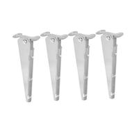 KOCKSHION 4 Pièces Extension Bras Barbelés Acier Galvanisé Prolongateurs de Poteaux pour Clôtures Bois Métal PVC Anti-Saut Animaux et Renforcement Intimité Extérieur Résistants aux