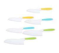 KOCKSHION Couteaux Formes Uniques et Tailles Variées en Pp pour Garçon et Filles Lot de 6 Sûrs et Confortables pour Couper Gâteau et Dessert la Maison