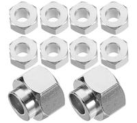KOCKSHION Écrou en Acier A3 Argenté Hexagonal pour Imprimante 3d, Lot de 20 Pièces, Fixation Mécanique Antidévissage, Compatible Boulons et Guides Linéaires