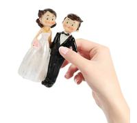 KOCKSHION Figurine Délicate de Couple de Mariés en Résine Résistante pour Décoration de Table et Accessoire de Mariage Élégant