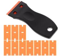 KOCKSHION Grattoir Plastique Kit de Lames Plastiques, Outil de Retrait D’adhésif ’étiquettes, pour Retirer Films et Joints, Usage Maison et Projets