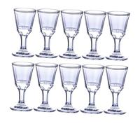 KOCKSHION Lot de 10 Petits Verres à Liqueur en Verre 10 Ml, Coupe à Vin Résistante, Gobelets Transparents, Usage Bar et Fête, Accessoires pour Dégustation de Spiritueux
