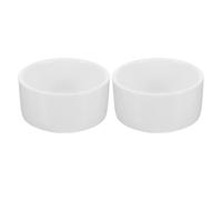 KOCKSHION Lot de 2 Bols à Sauce en Céramique Blanche Ronde 100ml pour Restaurant et Apéritifs, Petits Plats Empilables pour Sauces et Condiments Élégants