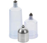 KOCKSHION Lot de 3 Flacons D'aérographe en Plastique de 10ml Compatibles Peinture, Distributeurs Précis pour Nail Art et Tatouages, Installation 6mmx0.75mm