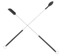 KOCKSHION Mini Spatules Multifonctions Set de 2 en Silicone et Acier Inoxydable Légères et Faciles à pour Pâtisserie et Préparation de Desserts