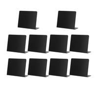 KOCKSHION Mini Tableaux Noirs en Pvc Faciles à Transporter Lot de 10 pour Étiquettes de Prix Alimentaires pour Restaurant ou Buffet