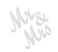 KOCKSHION Ornement de Table Mariage en MDF Blanc Mr et Mrs, Décoration Freestanding Étanche pour Décoration Murale et Maison, Présent Mariage Invité
