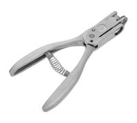 KOCKSHION Pince à Perforer en Acier Argenté Ergonomique Double Fonction Lame Tranchante pour Perforations en Cuir et Papier, pour Échantillonnage Terrain