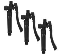 KOCKSHION Pompe de pulvérisation agricole pièces de pulvérisateur à pompe poignée du pulvérisateur 3pcs PP noir interface filetée φ18mm×5mm pour agriculture et jardinage