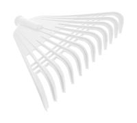 KOCKSHION Râteau Blanc Multifonction en PP 12 Dents pour Feuilles et Herbes Sèches, Réduit la Fatigue, pour Parterres de Fleurs et Jardin