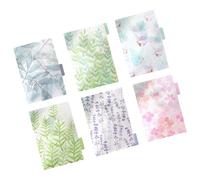 KOCKSHION Set de Intercalaires Colorés en Pp Transparent Lot de 6 6 Anneaux, Onglets Résistants et Design Élégant, pour Usage Quotidien et Bureau