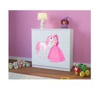 Kocot Kids - Commode babydreams blanche Princesse et cheval Blanc G