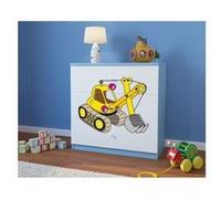Kocot Kids - Commode babydreams bleue Excavatrice Blanc G