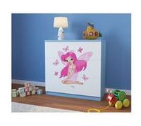 Kocot Kids - Commode babydreams bleue FÃ©e et papillons Blanc G