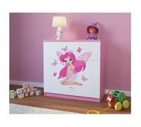 Kocot Kids - Commode babydreams rose FÃ©e et papillons Blanc G