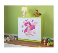 Kocot Kids - Commode babydreams verte FÃ©e et papillons Blanc G
