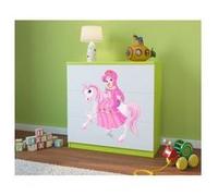 Kocot Kids - Commode babydreams verte Princesse sur cheval blanc G