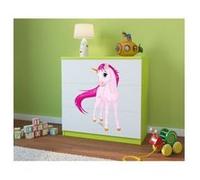 Kocot Kids - Commode babydreams verte Unicorne Blanc G