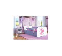 Kocot Kids Lit Babydreams fée bleu avec des papillons sans tiroir, matelas 140/70 - 5903282000223