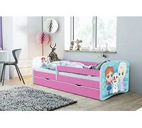 KOCOT KIDS Lit Babydreams La Reine de neiges Rose sans tiroir, sans Matelas 140/70