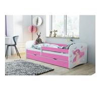 Kocot Kids Lit féerique rose à papillons Babydreams avec un tiroir matelas 140/70 - 5903282037588