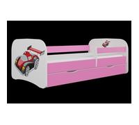 Kocot Kids Lit voiture de course rose Babydreams avec un tiroir sans matelas 140/70 - 5903271993079