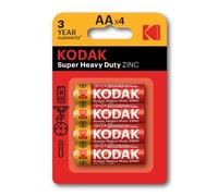 Kodak Heavy Duty - Batterie 4 X Type Aa - Chlorure De Zinc - 750 Mah