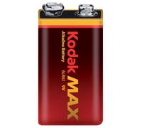 Pile alcaline 6LR61 6AM6 9V KODAK MAX Blister d'1 pile