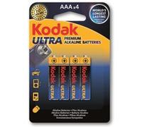 Kodak Piles Ultra Premium Alcaline AAA - Pack de 4