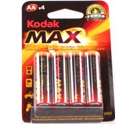 Kodak Piles Alcalines MAX LR6 (AA) - pack de 4